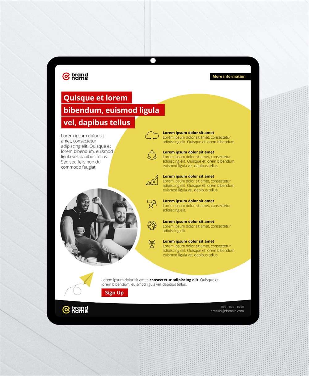 Marketing flyer design
