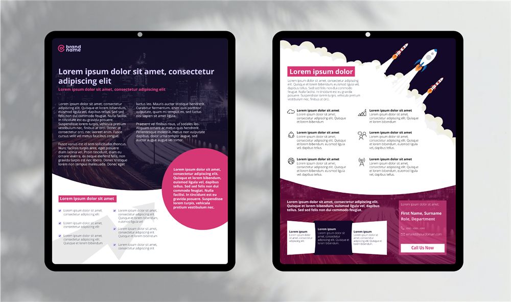 Marketing flyer design