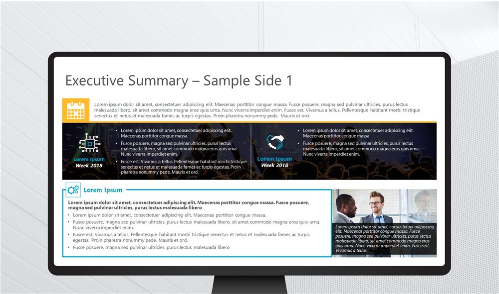 Executive summary slide