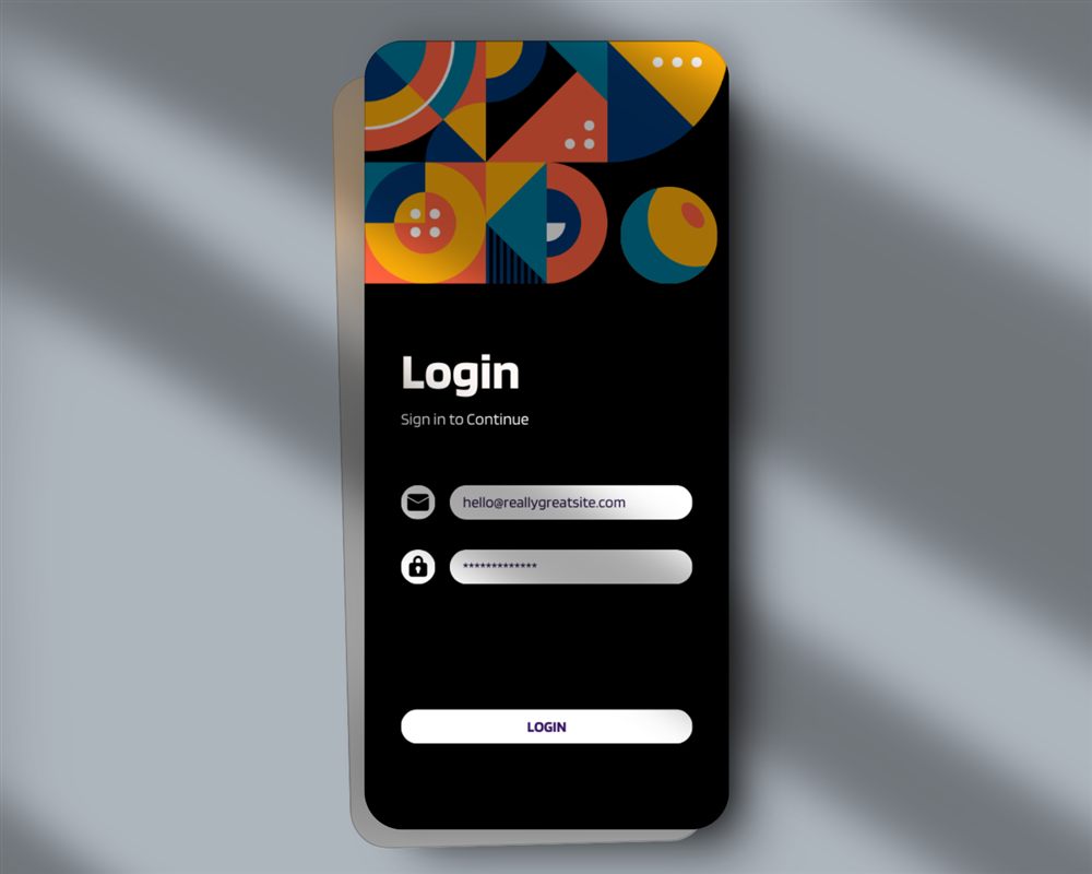 UI design screen