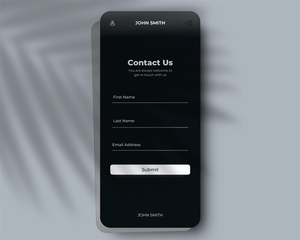 UI design screen