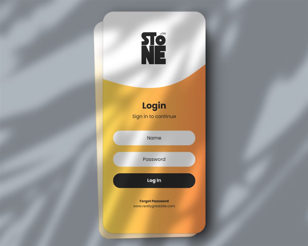 UI design screen